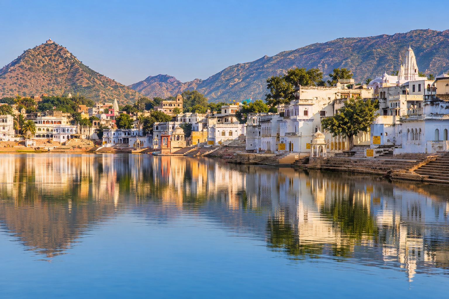 Pushkar lake in Pushkar